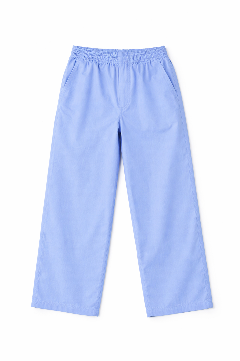 Kids Light Blue Wide-Leg Pants