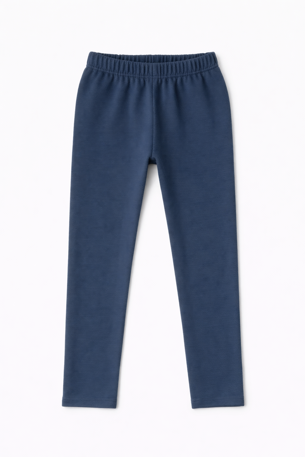 Kids Navy Blue Straight-Cut Cotton Tights