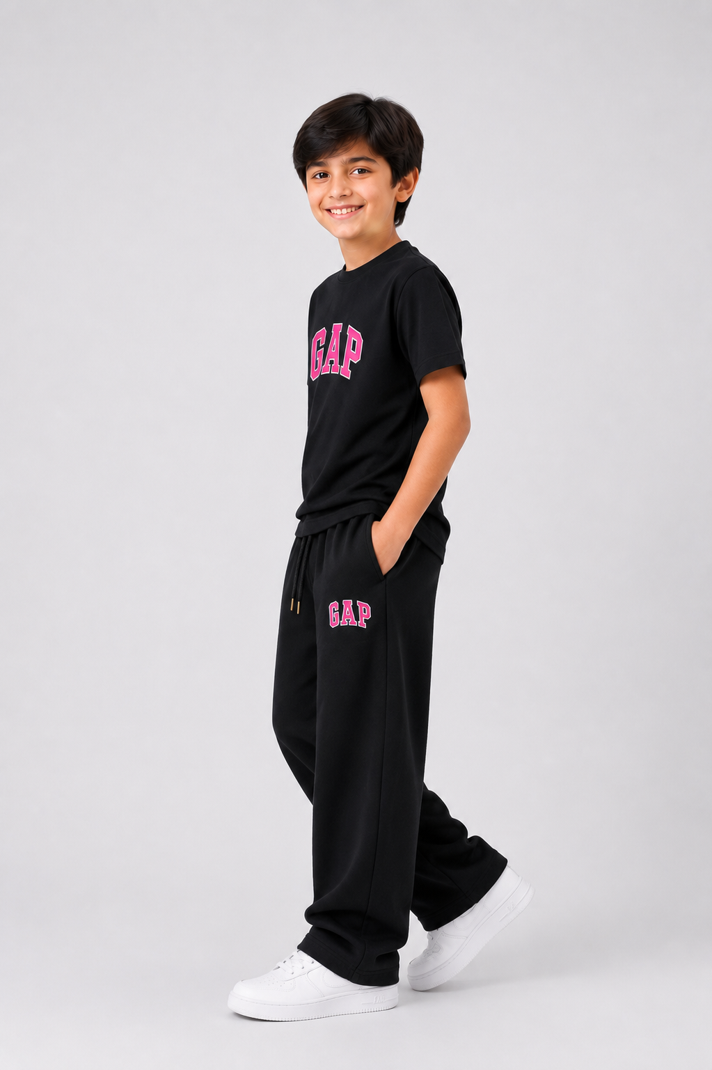 Kids Black GAP Co-Ord Set – Premium Cotton