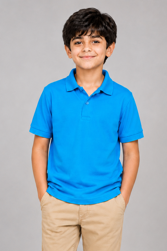 Kids Royal Blue Polo Shirt – Smart Casual Essential
