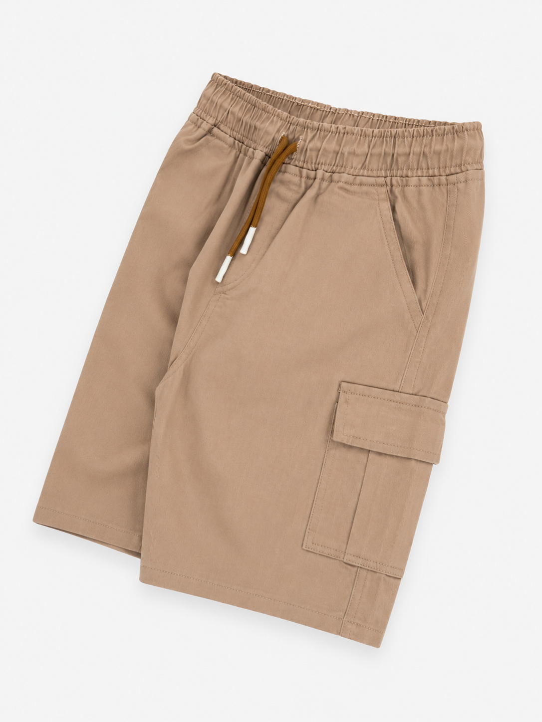 Boys Beige Cargo Shorts