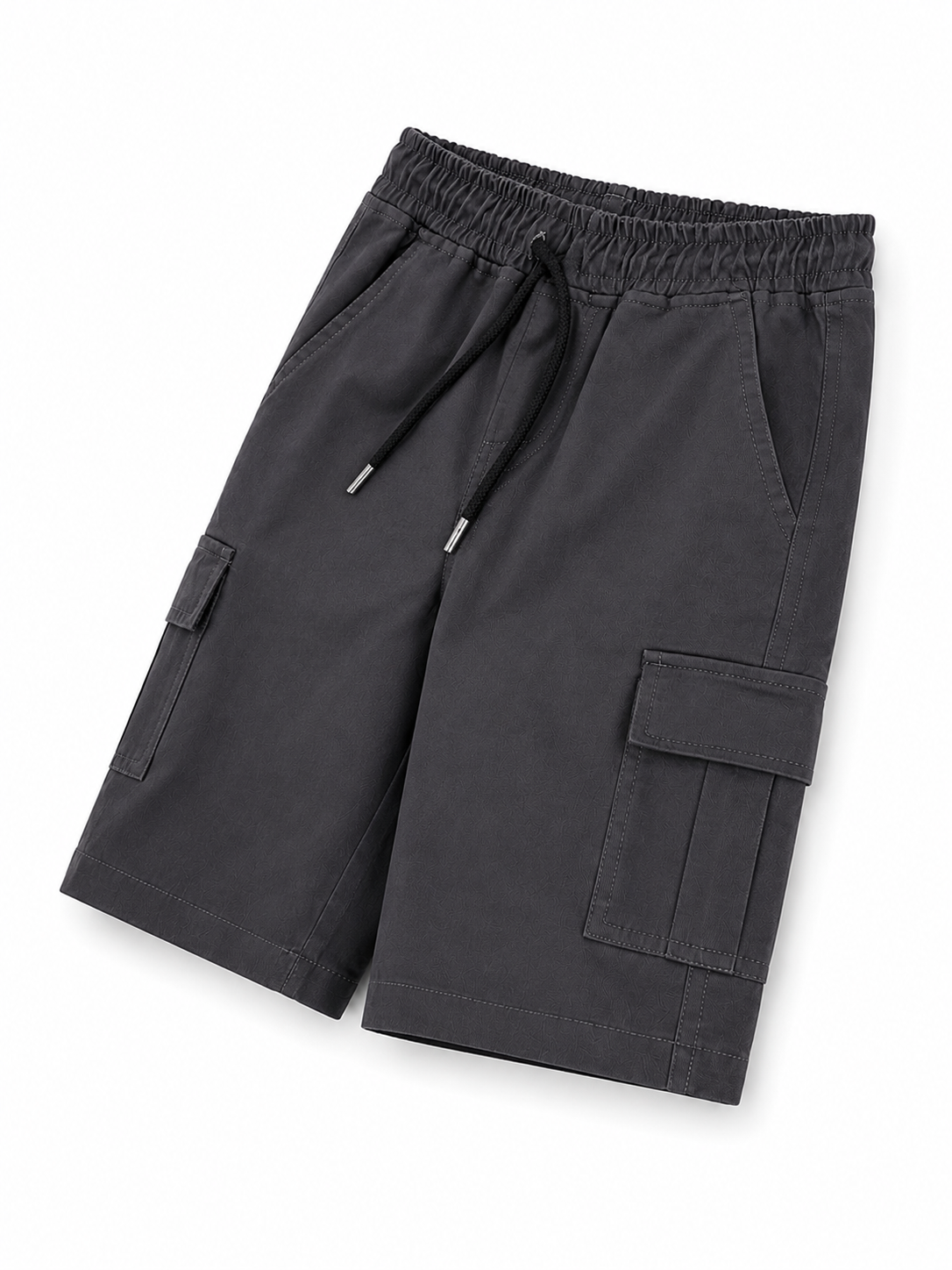 Boys Charcoal Grey Cargo Shorts