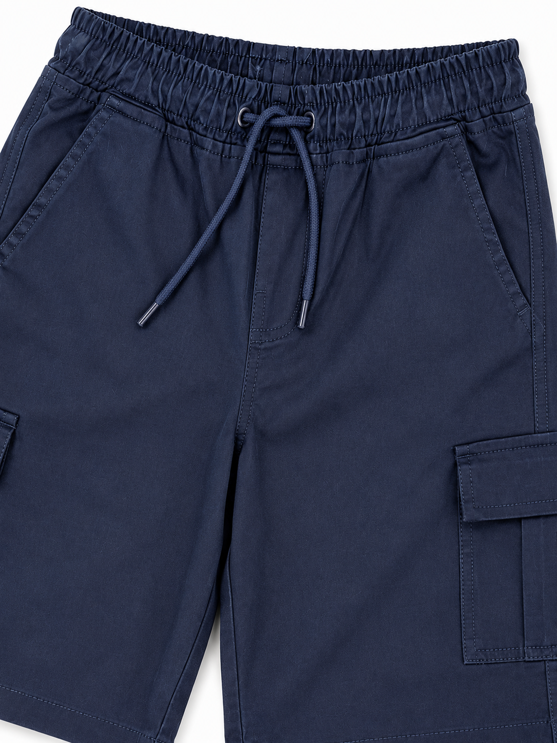 Boys Navy Blue Cargo Shorts