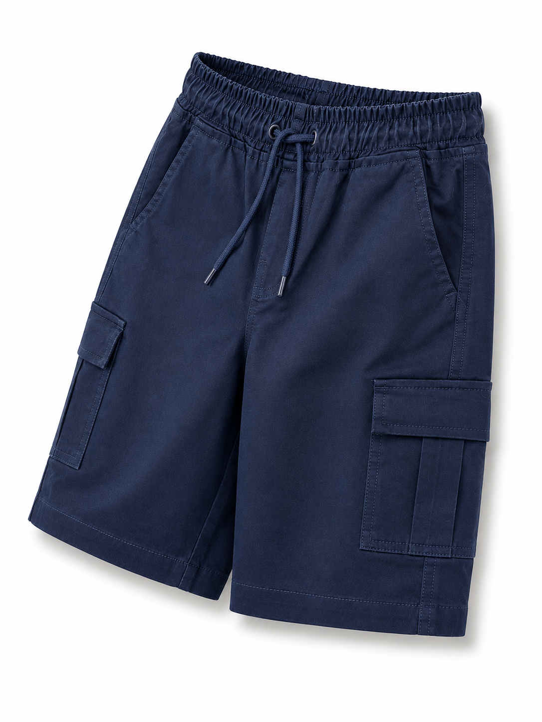 Boys Navy Blue Cargo Shorts