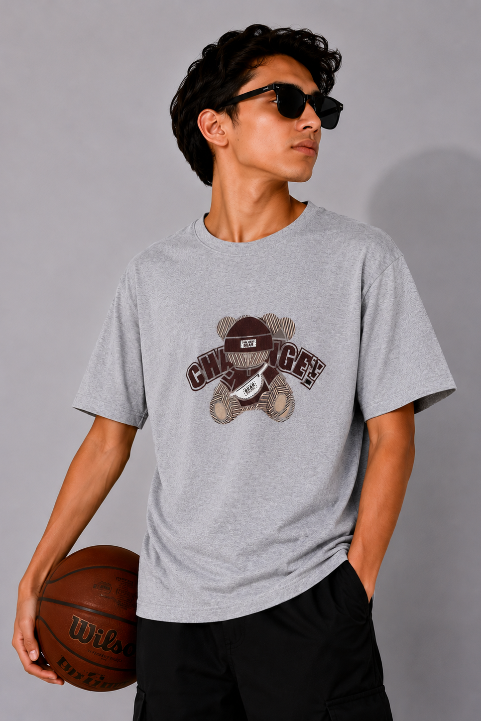 Change panda grey T shirt