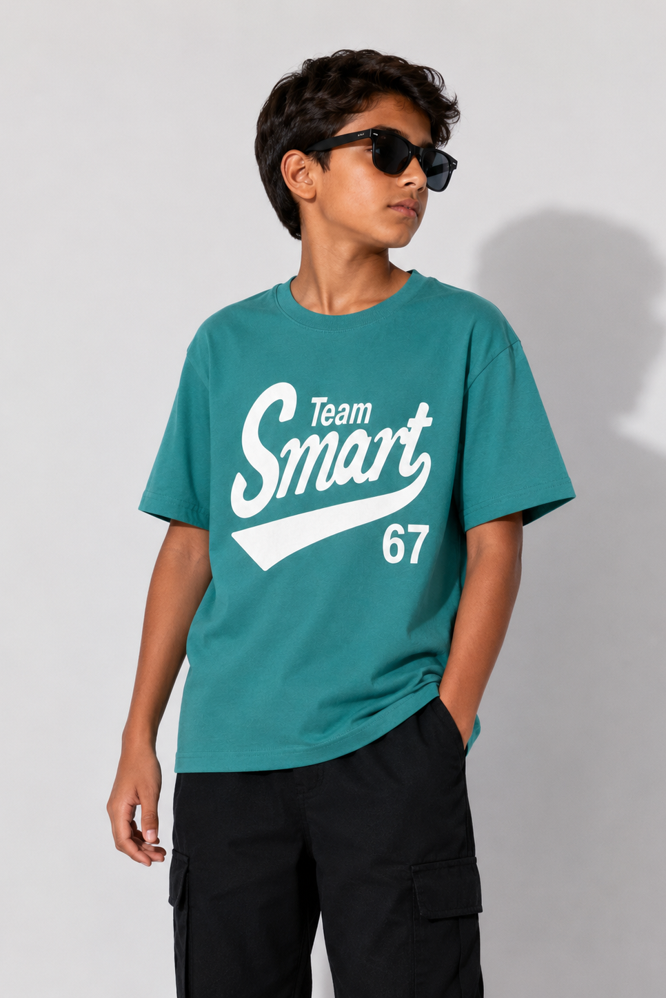 Team Smart 67 Kids Graphic T-Shirt – Teal