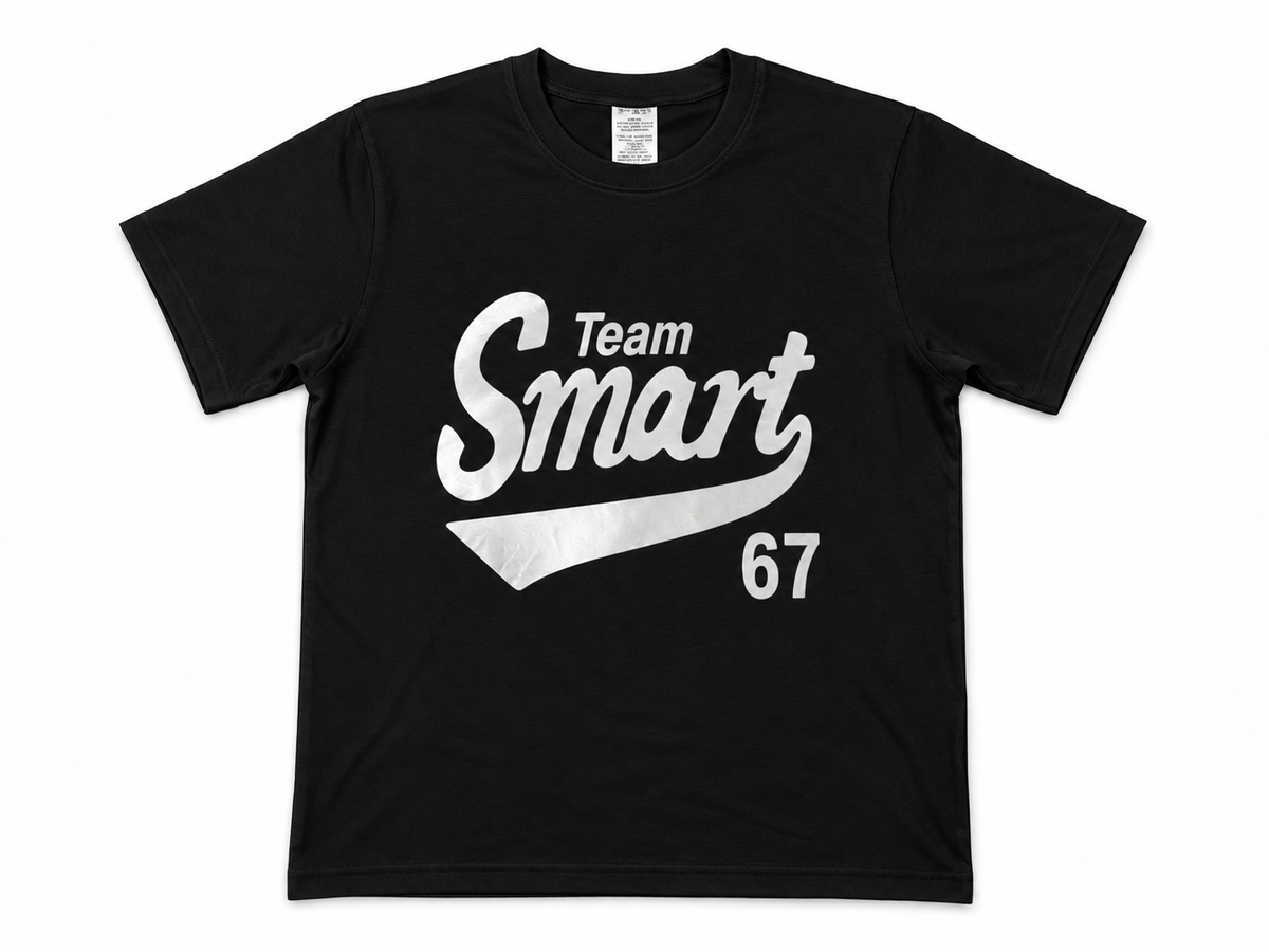 Team Smart 67 Kids Graphic T-Shirt – Black