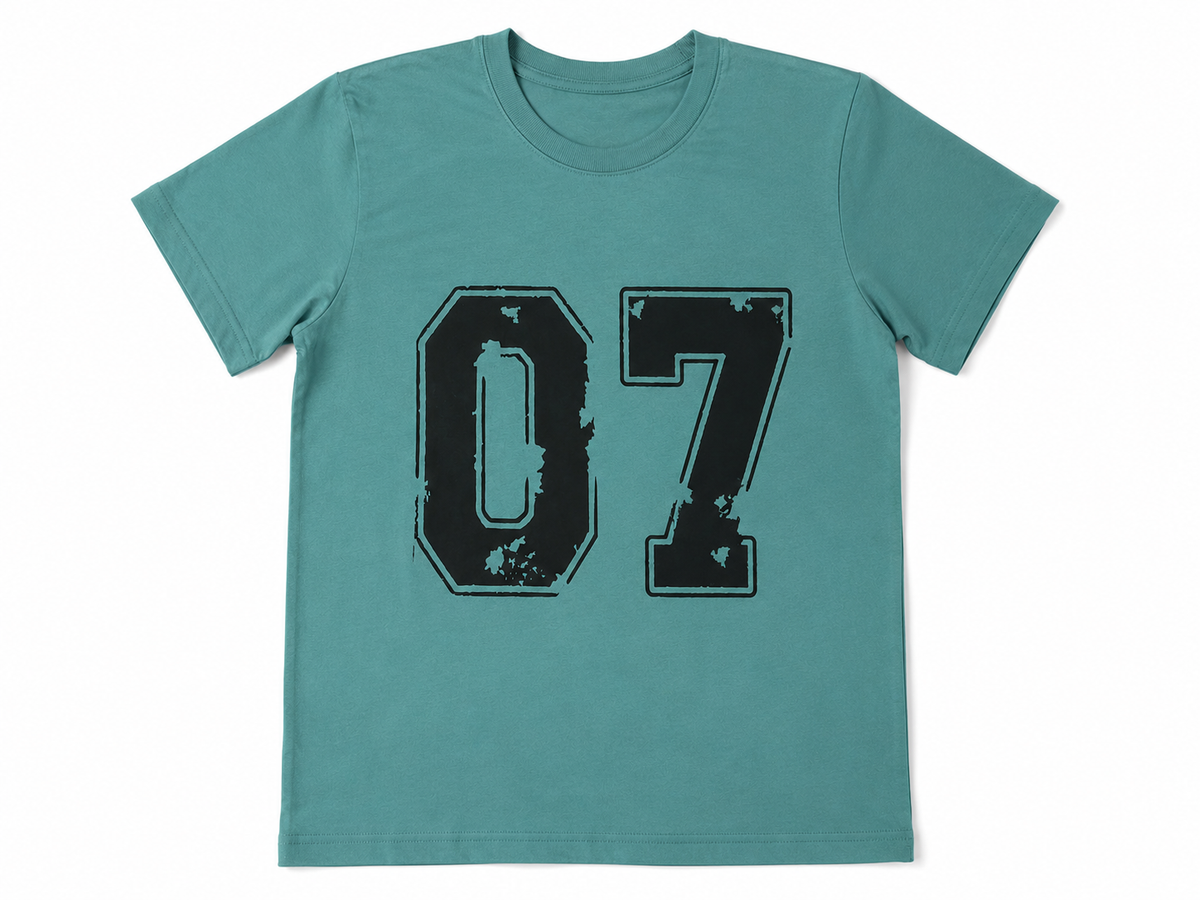 Kids 07 Graphic T-Shirt – Teal
