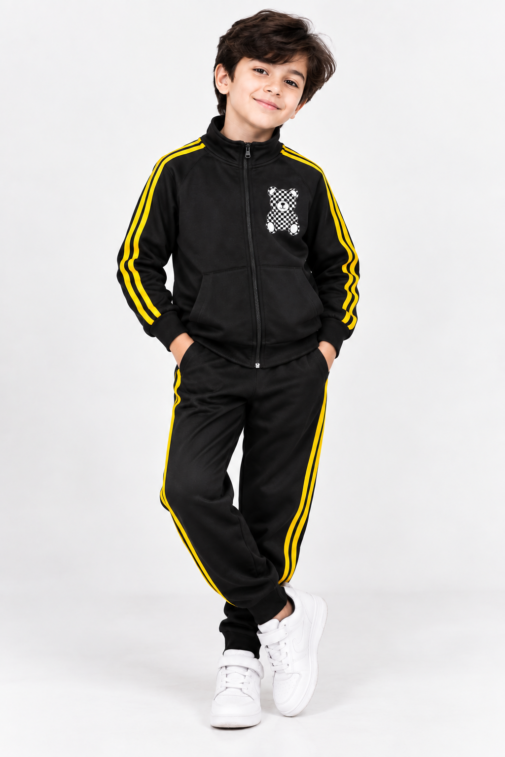Black & Yellow Kids Tracksuit