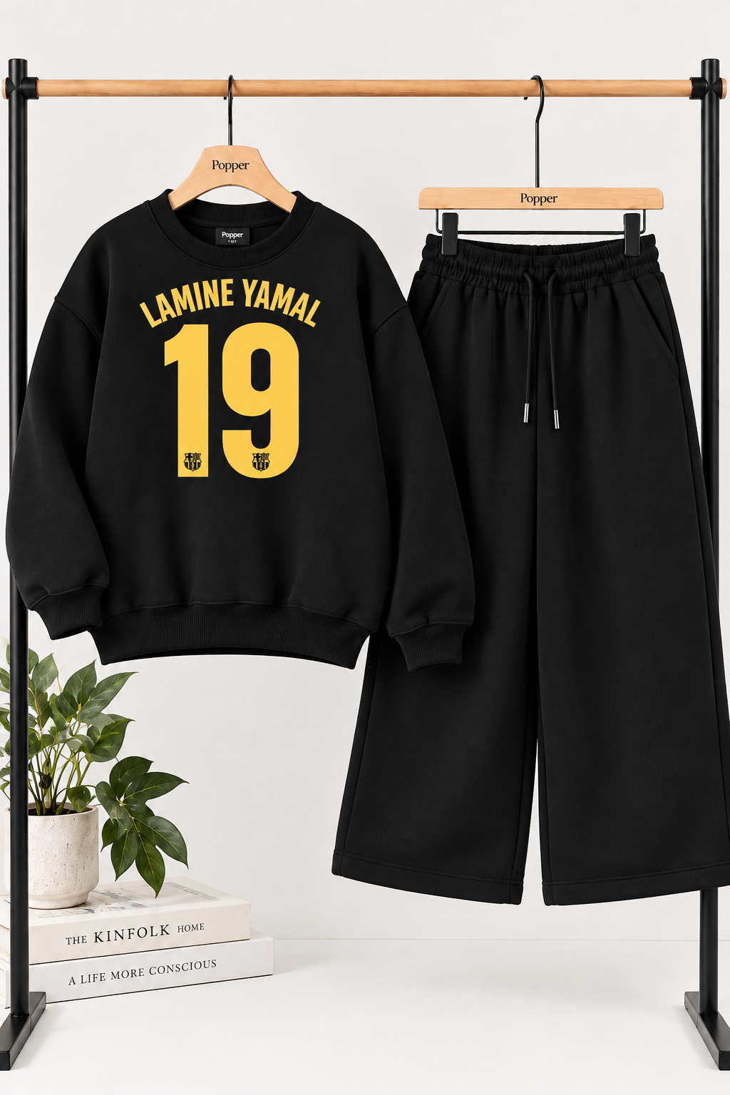 Title: Kids Black Jeep Fleece Sweatshirt &amp; Baggy Trouser Set