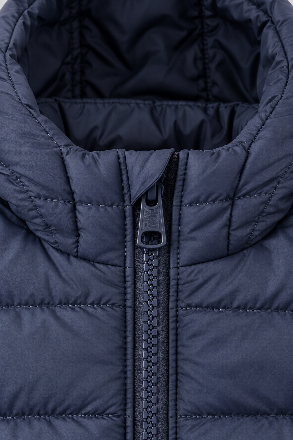 Kids Puffer Jacket – Navy Blue