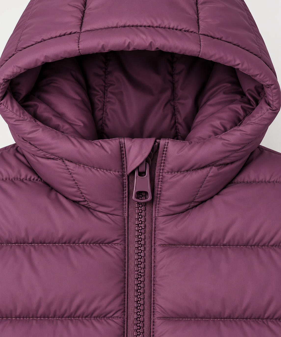 Kids Puffer Hooded Jacket Mahroon