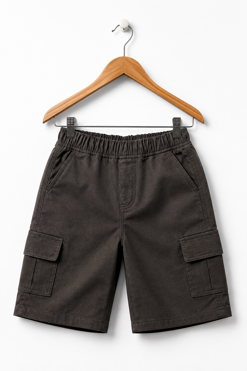 Kids Brown Cargo Shorts