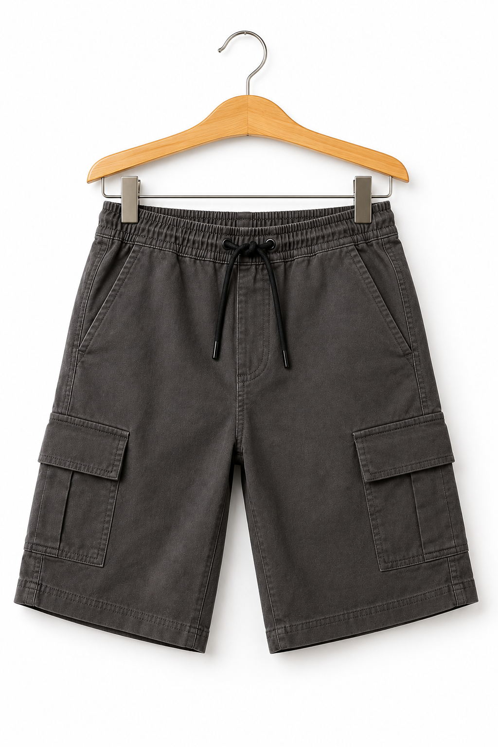 Kids Charcoal Cargo Shorts