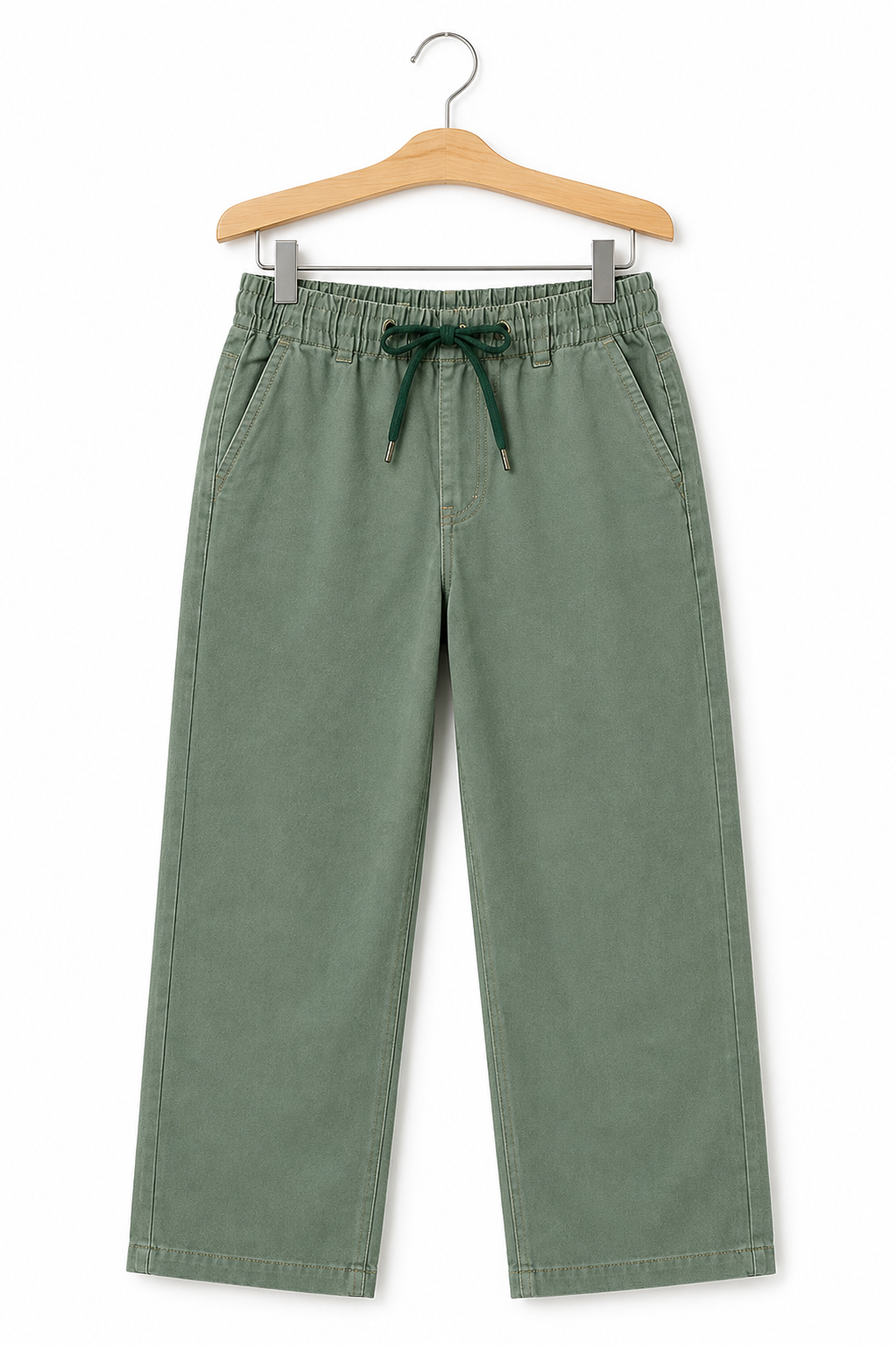 Sage Green Casual Pants