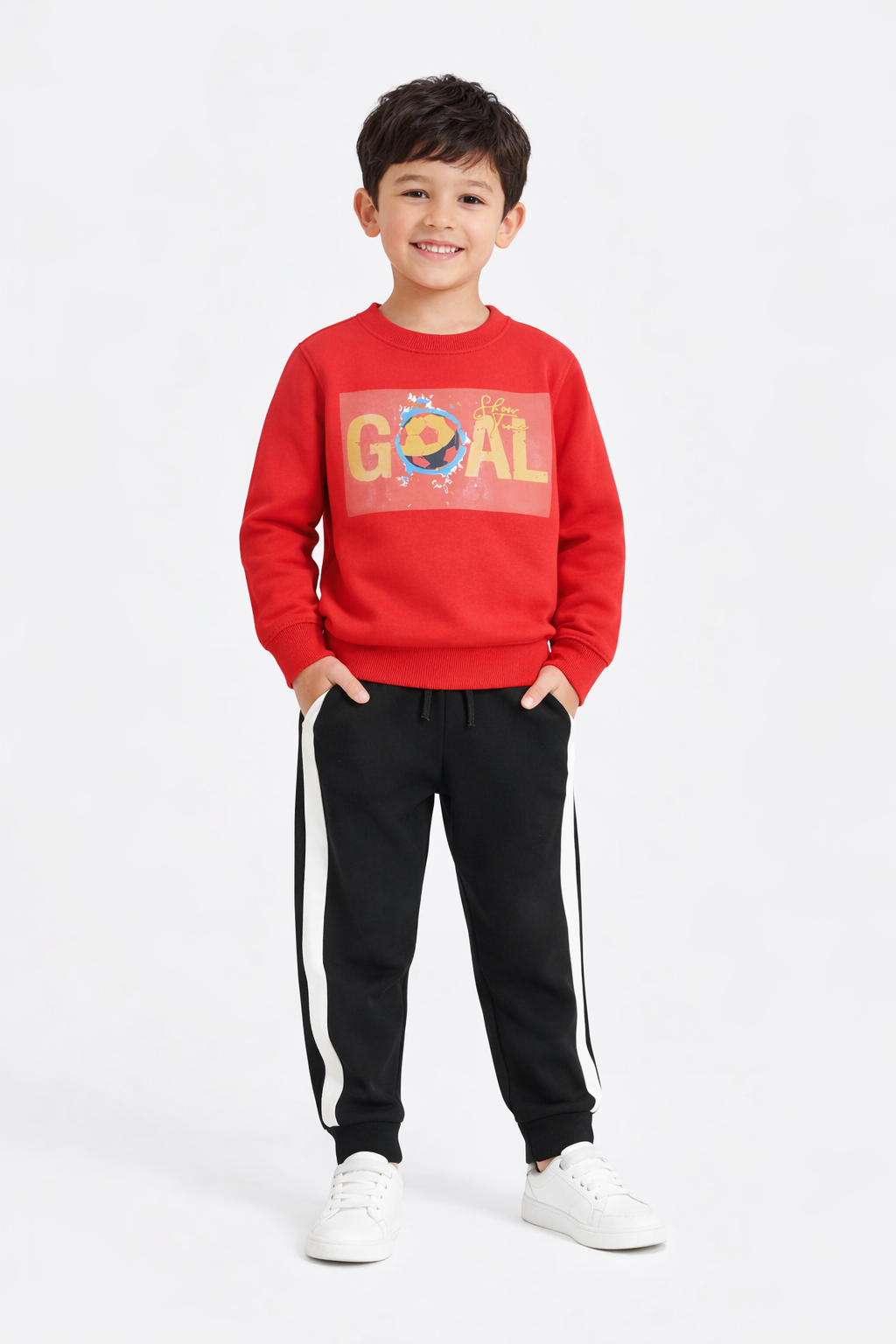 Red Goal printed Track suit