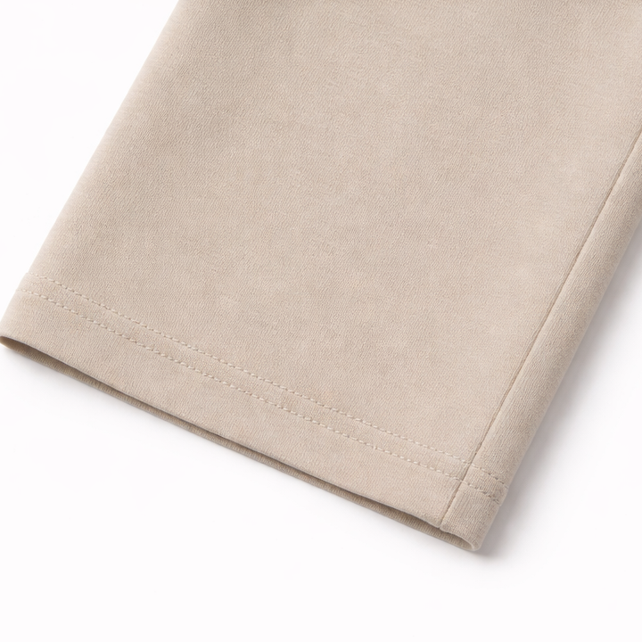 Kids Beige Straight-Cut Cotton Tights