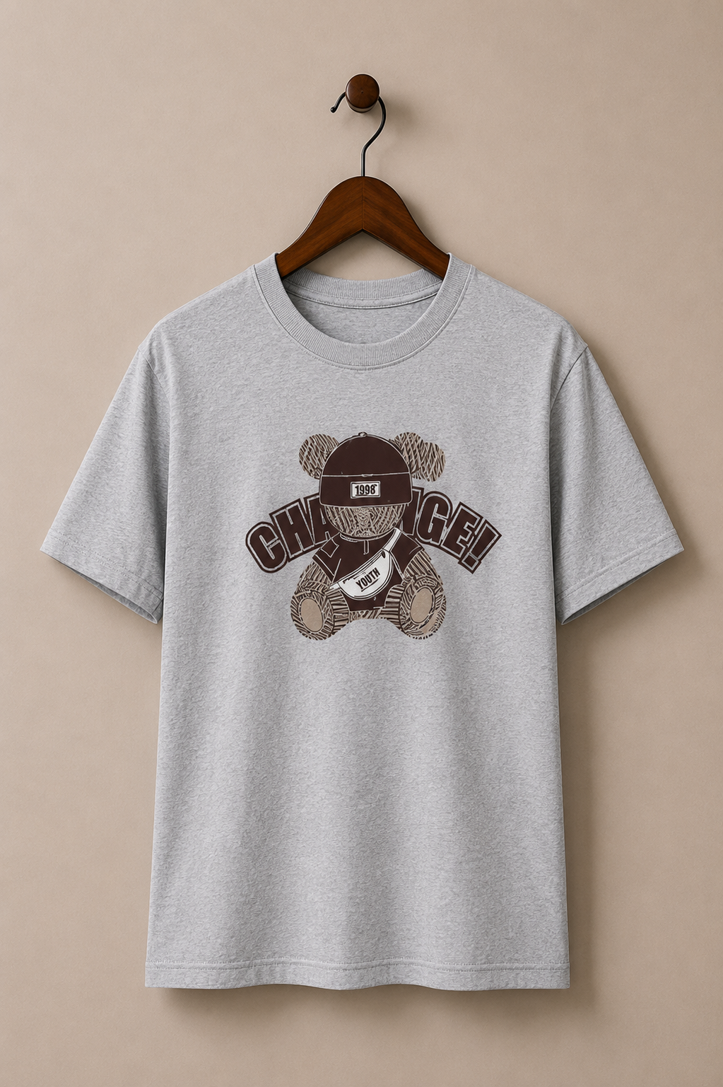 Change panda grey T shirt