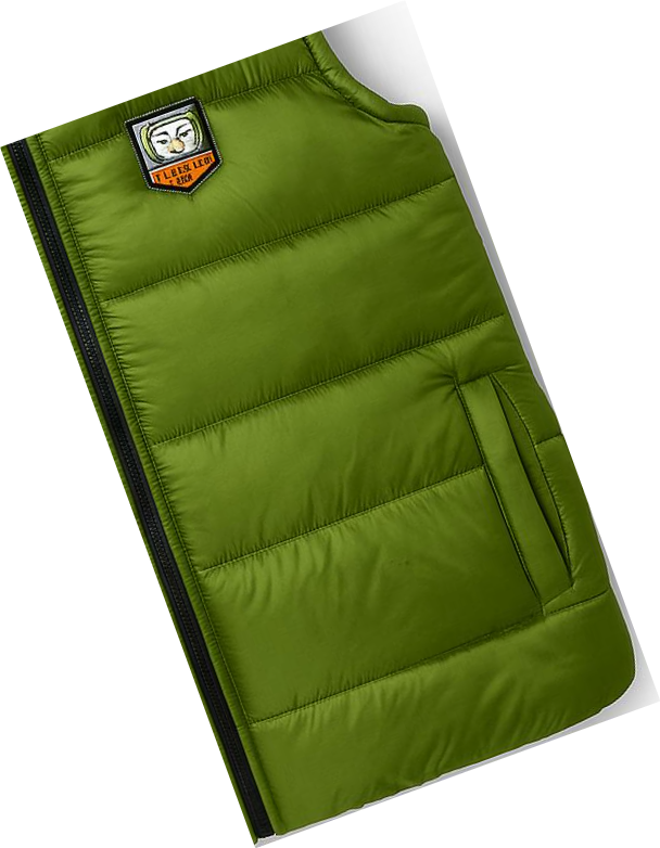 men’s Light Green hooded puffer Jacket