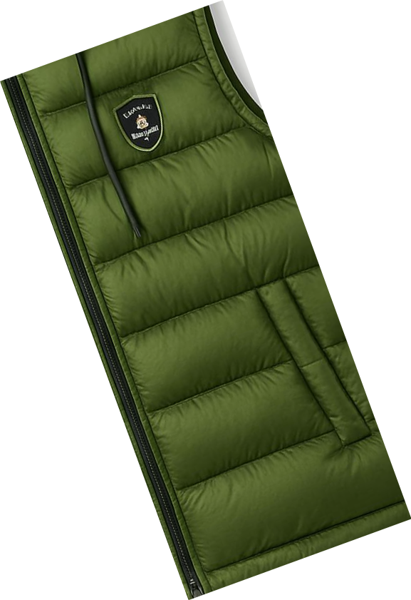 men’s Green hooded puffer Jacket