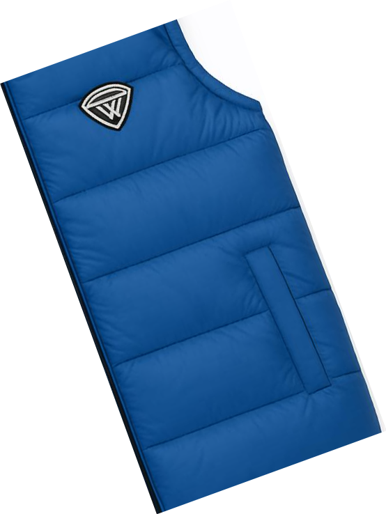 men’s Blue hooded puffer Jacket