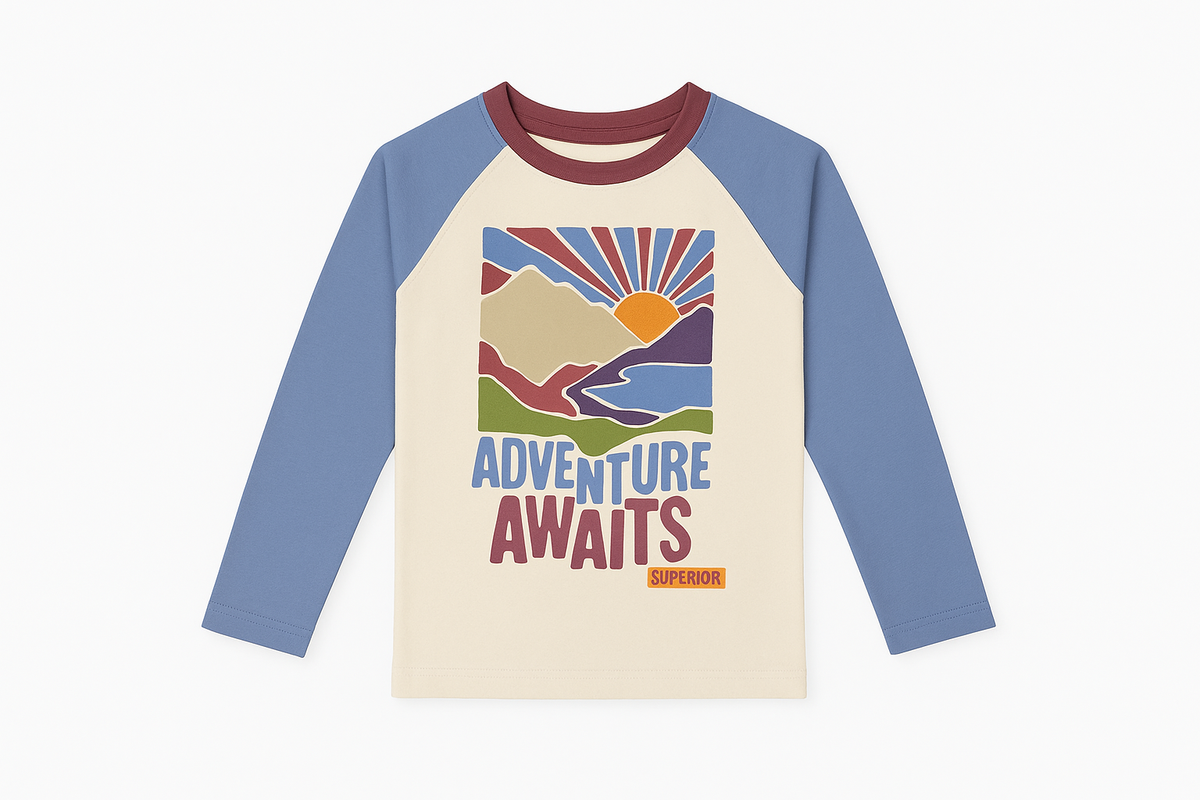 Adventure Awaits Premium Raglan Long-Sleeve Tee