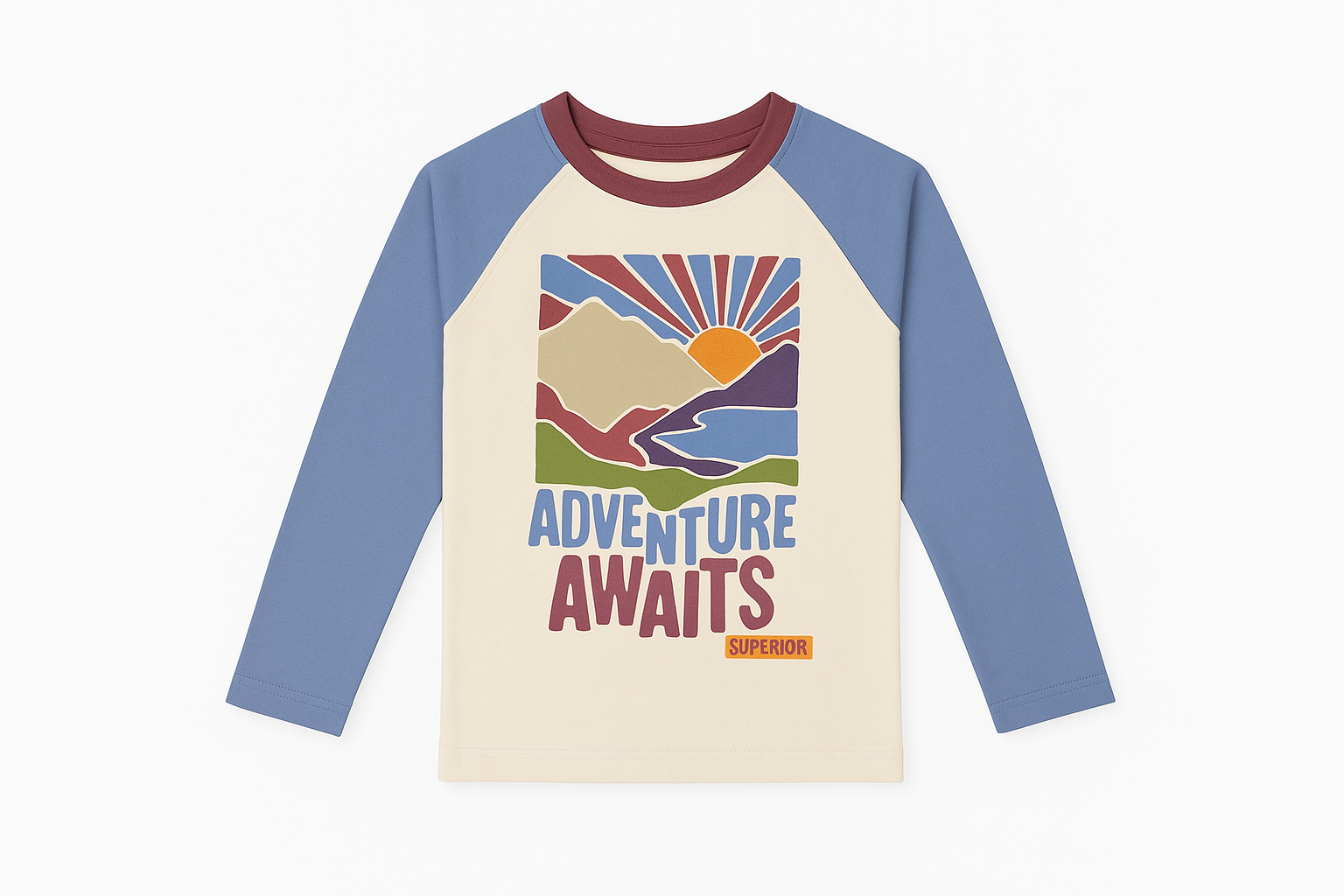 Adventure Awaits Premium Raglan Long-Sleeve Tee