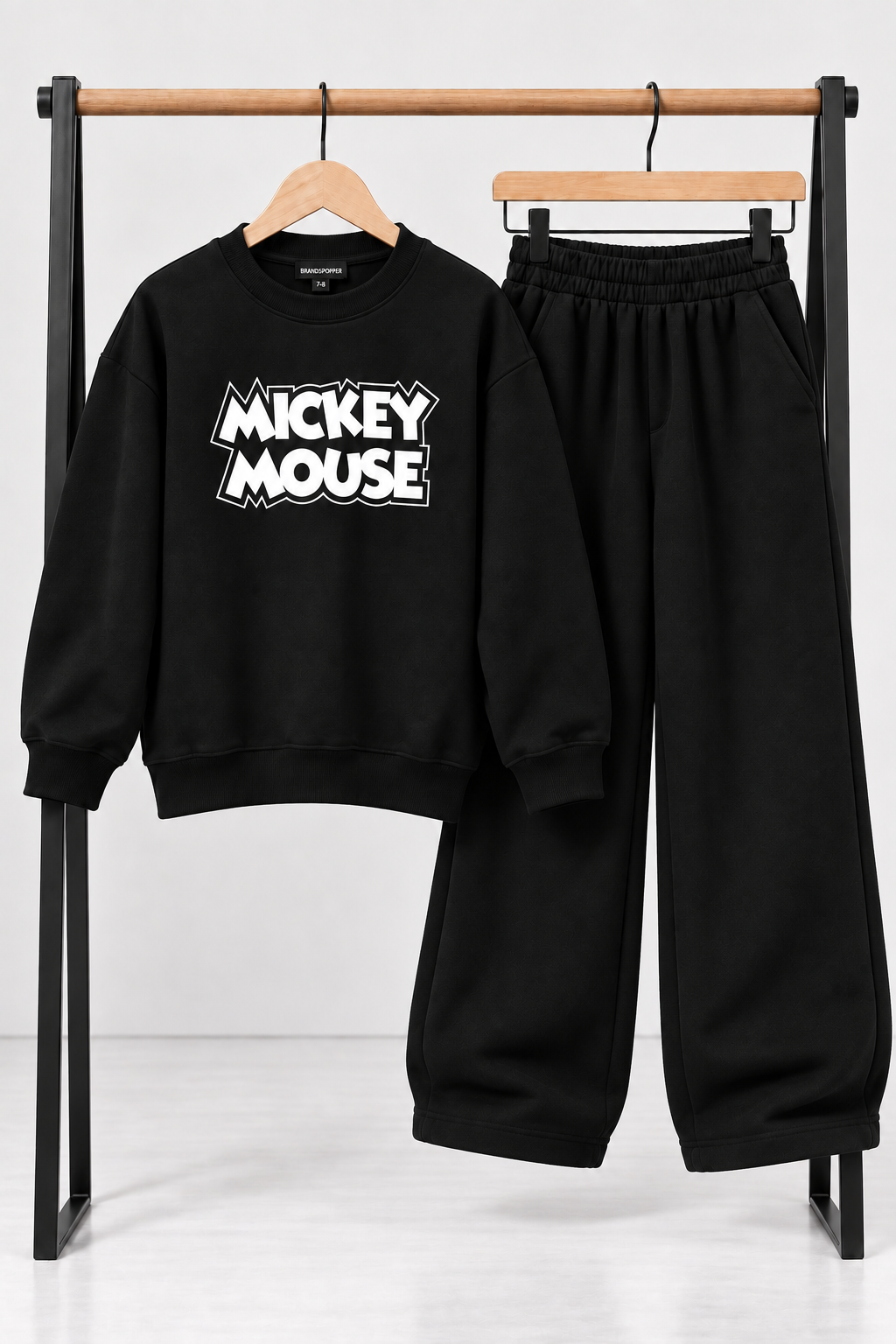 Black Mickey Mouse Oversized Co-Ord Set