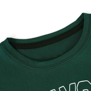 Premium Quality Green "NEW YORK" Printed T-Shirt For Kids (122008)