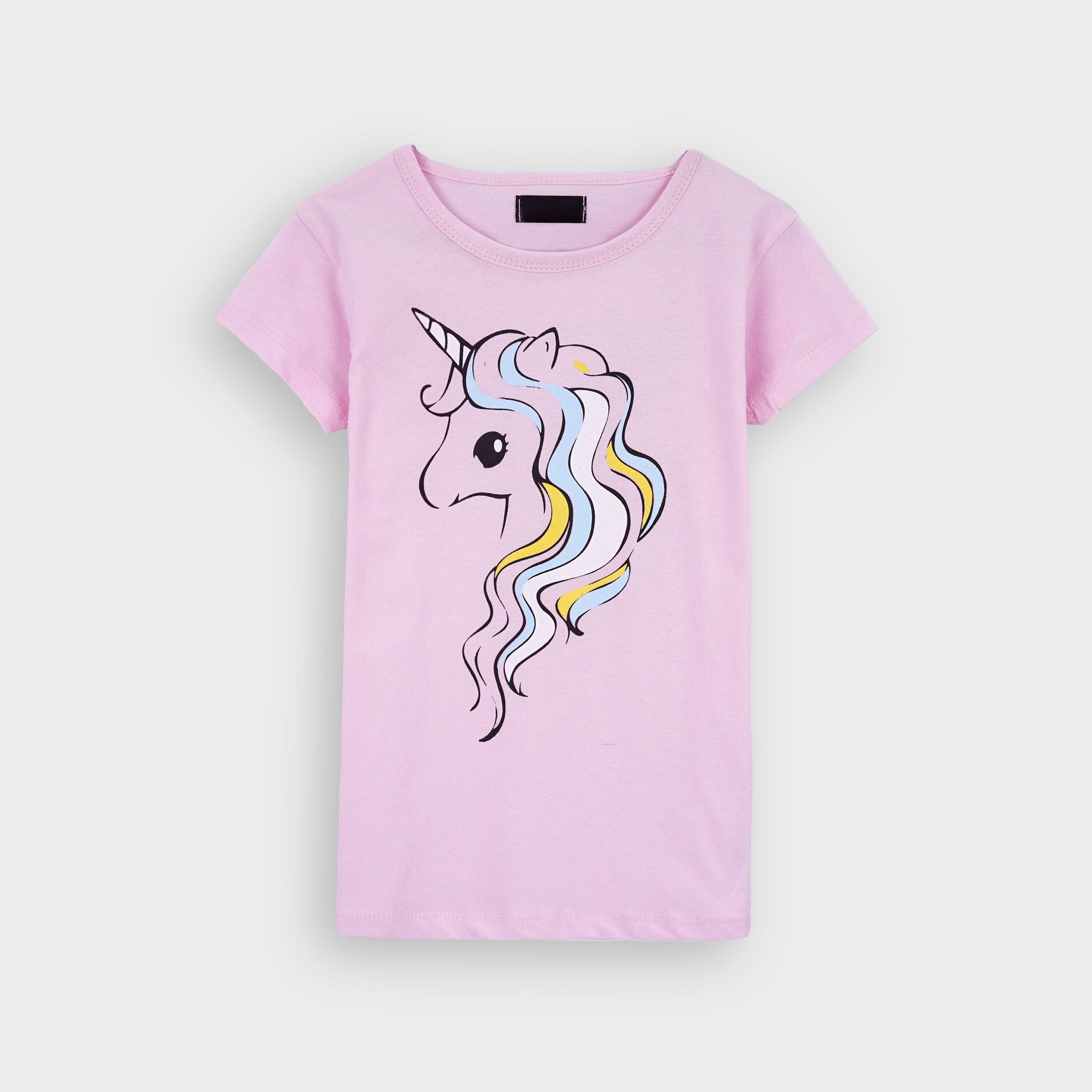 Premium Quality Pink ''Unicorn'' Printed T-Shirt For Girls (122002)