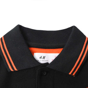 Boy Soft Cotton Printed Pique Polo Shirt