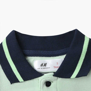 Boy Soft Cotton Embroidered Cut & Sew Polo Shirt