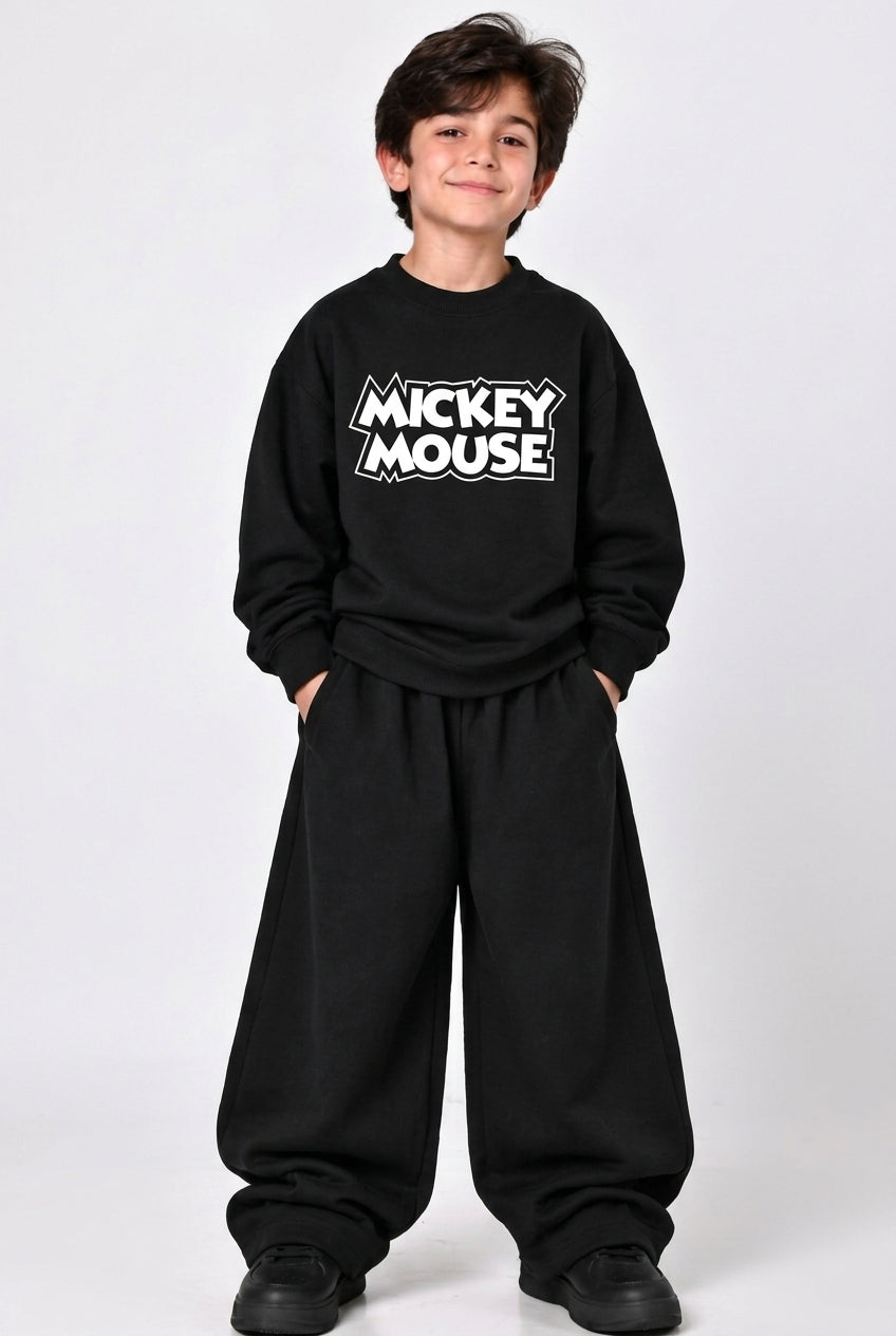Black Mickey Mouse Oversized Co-Ord Set