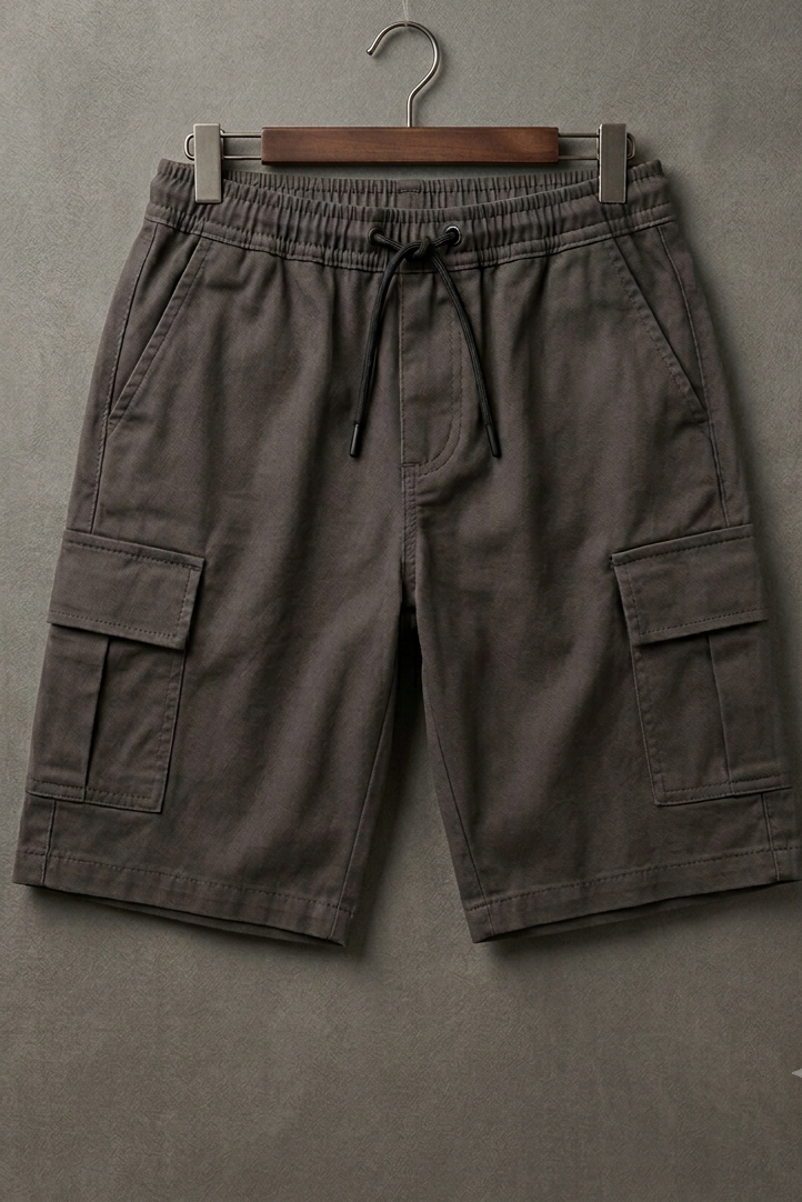 Kids Charcoal Cargo Shorts