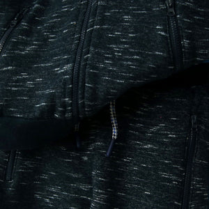 Premium Quality Dark Navy Panel Fleece Zipper Hoodie Track Suit For Kids (121666)