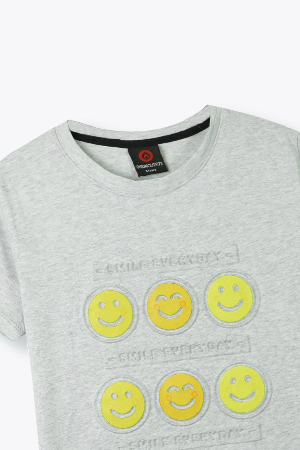 Embosed Smily T Shirt