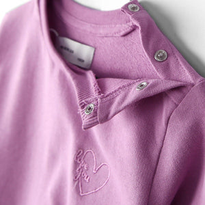 Premium Quality Pink Embroidered Sweatshirt For Girls (121732)
