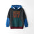 Premium Quality Color Block Embraided Soft Fleece Hoodie For Kids (121255)