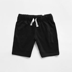Premium Quality Black Pique Short For Boys (120555)