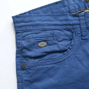 Premium Quality Blue Soft Cotton Chino Short For Men (120563)