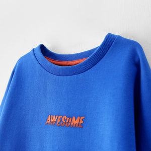 Premium Quality Tie & Dye Slogan Fleece Sweatshirt For Kids (121296)