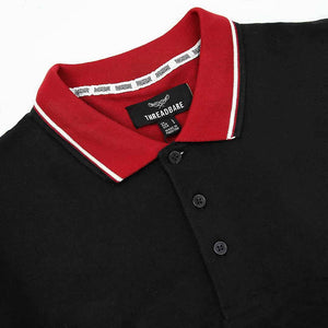 Premium Quality Black Slim Fit Embroided Pique Polo Shirt For Men (120615)