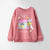 Premium Quality Pink Slogan Soft Fleece Sweatshirt For Girls (121404)