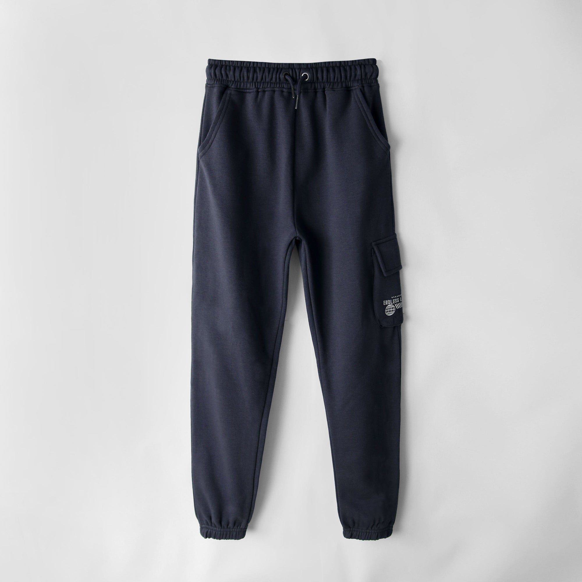 Premium Quality Charcoal Pouch Pocket Soft Fleece Jogger Trouser For Kids (121999)