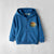 Premium Quality Blue Soft Fleece Zipper Hoodie For Kids (121857)
