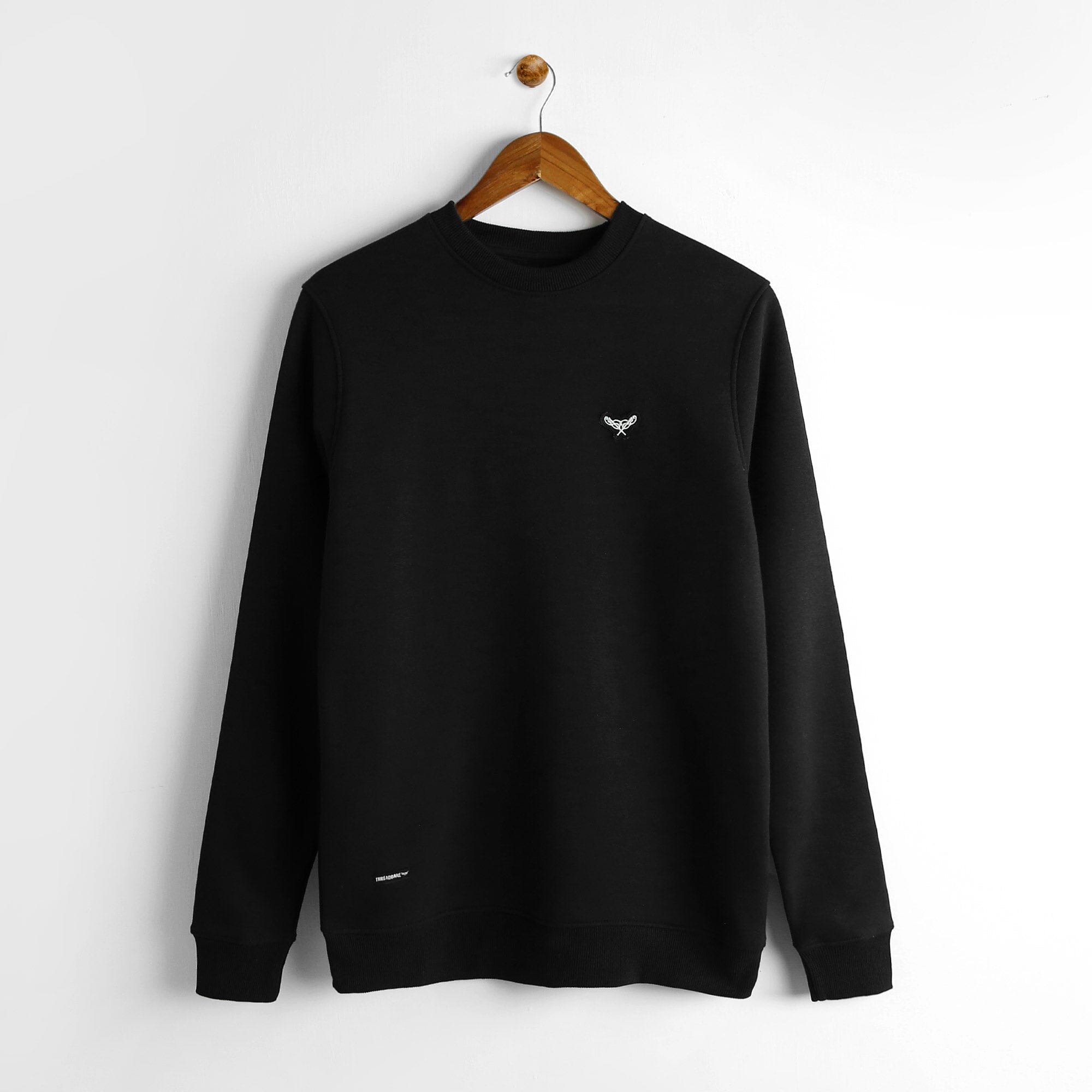 Premium Quality Black Soft Fleece Sweatshirt For Men (121022)