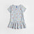 Imported Grey All-Over Printed Soft Cotton Frock For Girls (120685)