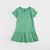 Imported Green All-Over Printed Soft Cotton Frock For Girls (120706)