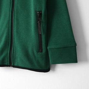 Premium Quality Slogan Zipper Hoodie With Zip Pocket For Boys (121398)