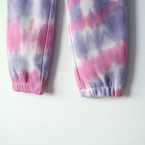 Premium Quality Tie & Dye Fleece Jogger Trouser For Girls (121422)